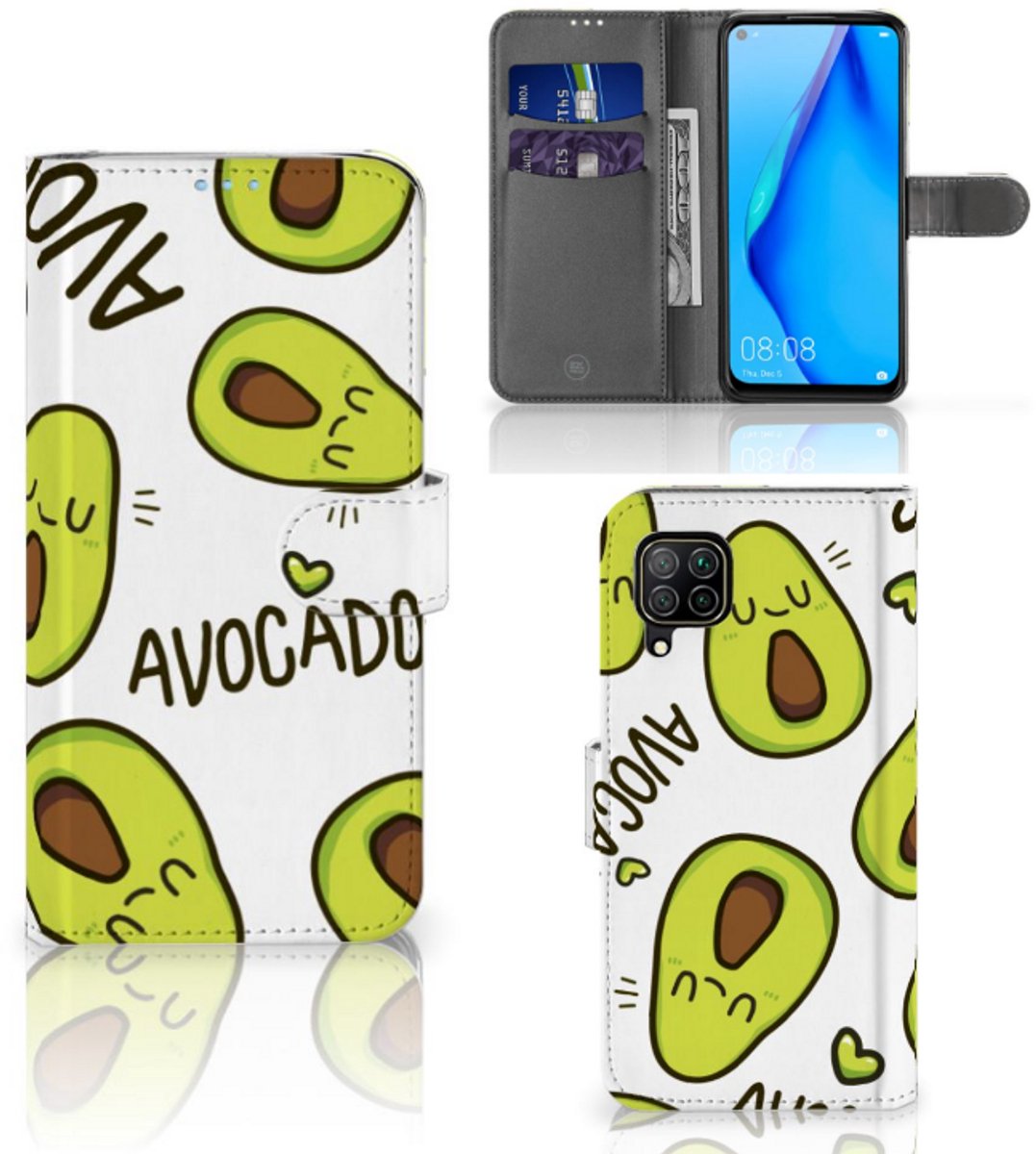 Huawei P40 Lite Leuk Hoesje Avocado Singing