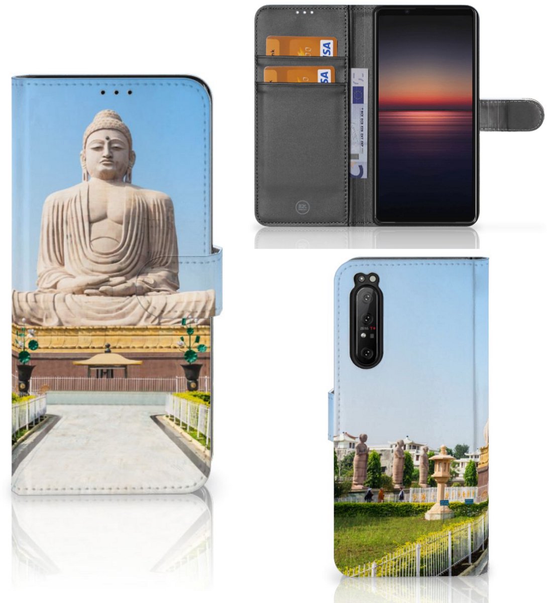 Boekhoesje voor Sony Xperia 1 II Flip Cover Boeddha