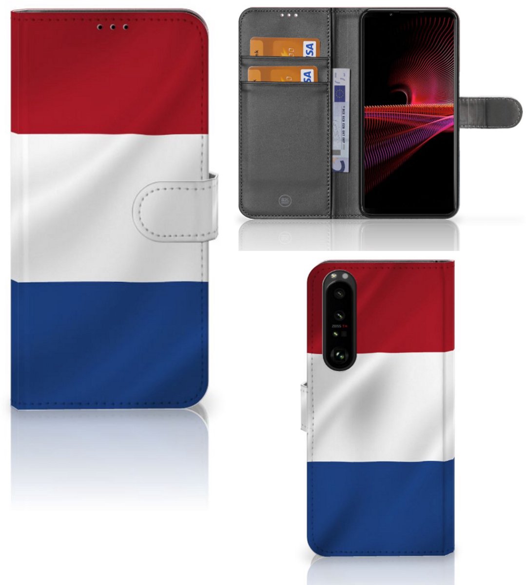 Sony Xperia 1 III Bookstyle Case Nederlandse Vlag