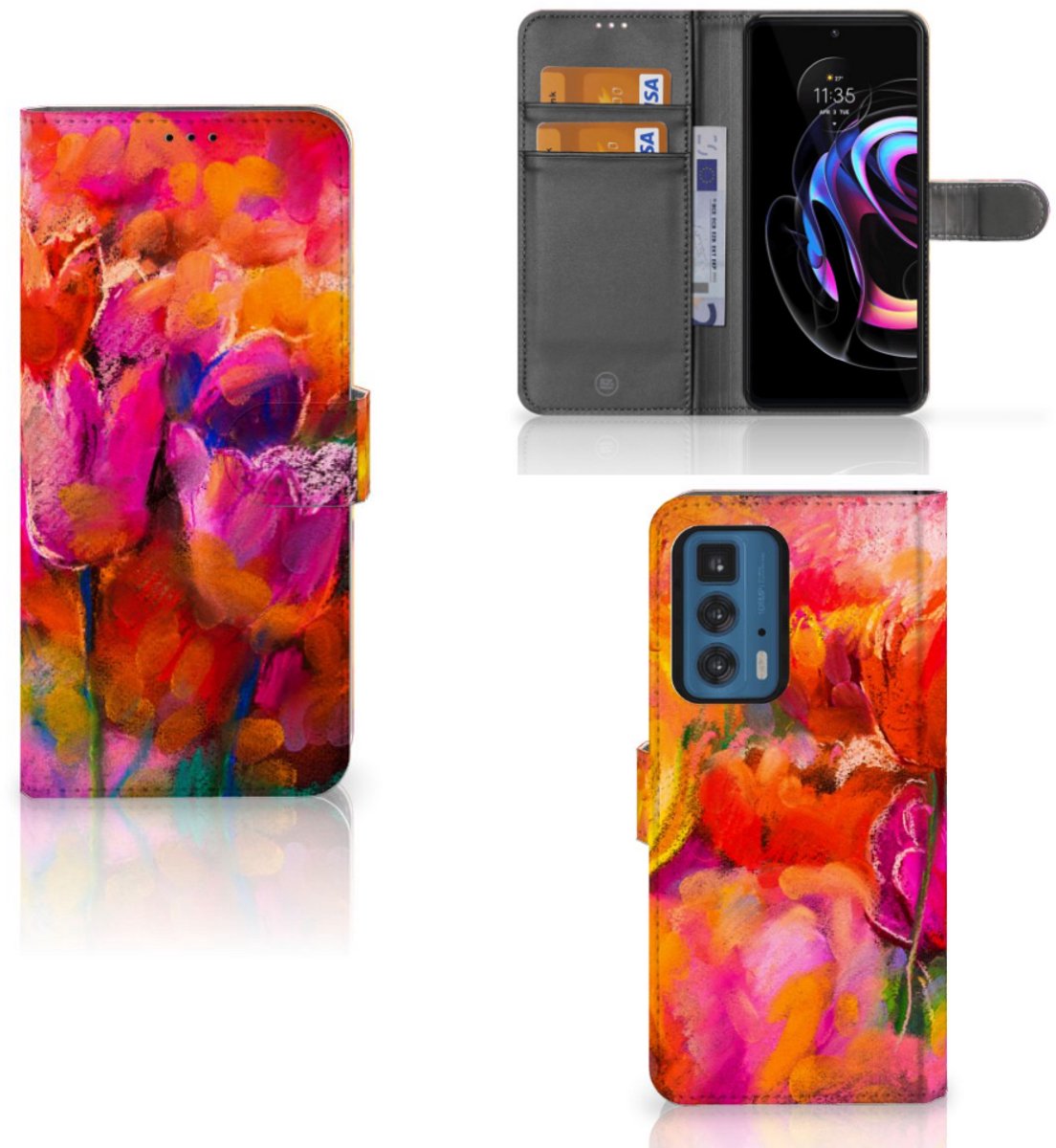Hoesje Motorola Edge 20 Pro Tulips