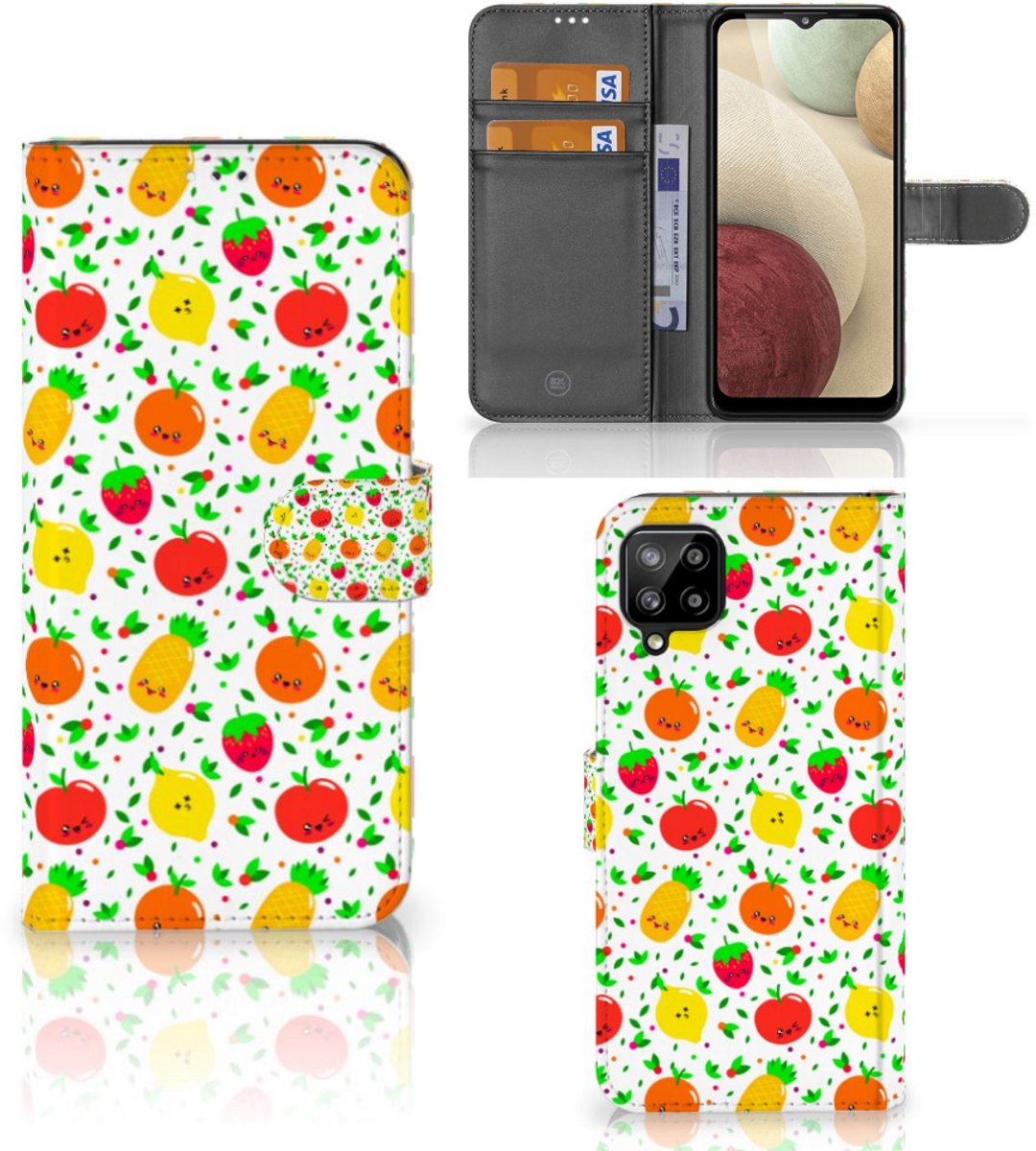 Samsung Galaxy A12 Book Cover Fruits