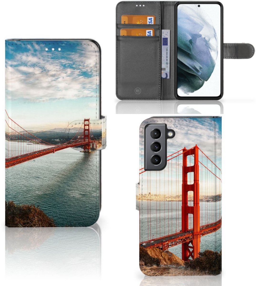 Samsung Galaxy S21 FE Flip Cover Golden Gate Bridge