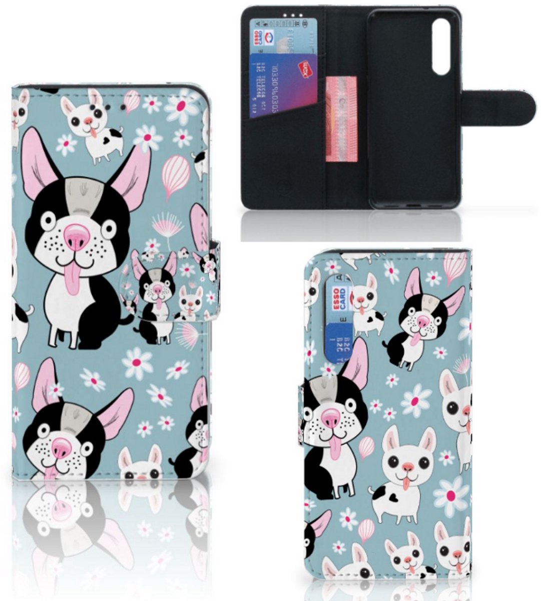 Xiaomi Mi 9 SE Telefoonhoesje met Pasjes Hondjes