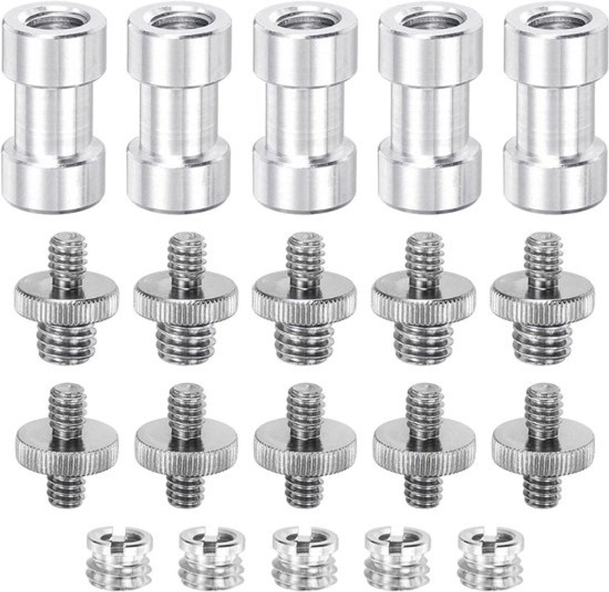 Schroevendraaierset voor camera, schroefmoeren 1/4 inch, 3/8 inch, camera accessoires