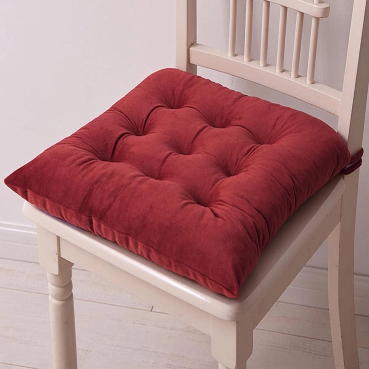 Comfortabele tuinstoel kussens set van 4, 45 x 45 cm, ademend en dik, perfect voor buitengebruik