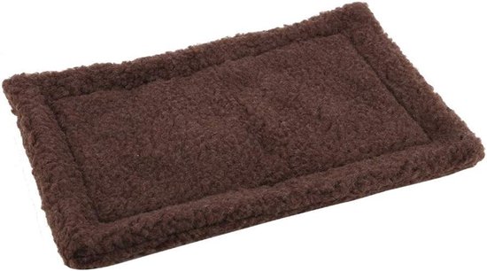 Rectangulaire Slaapmat voor Dieren zoals Egels en Cavia's - Zacht en Comfortabel Huis voor Hamsters - Donkerbruin Dierenspeelgoed — afbeelding 3