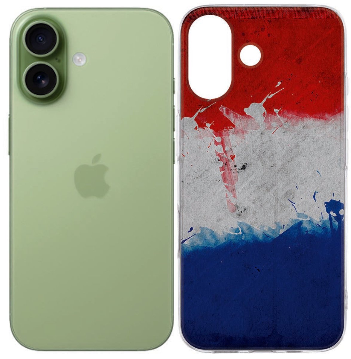 Nederlandse Vlag Hoesje iPhone 17 – Softcase TPU Softcase