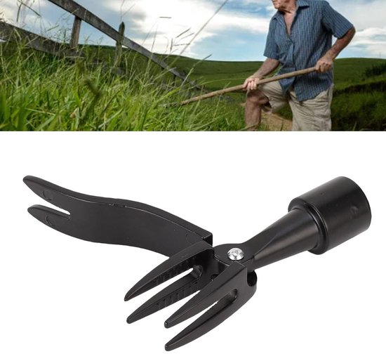 Allecto - Stand Up Weed Puller - Onkruidplukker - Draagbaar en lichtgewicht - Aluminium - 4-claw onkruidverwijderaar - Geschikt voor tuin en balkon... van Merkloos	 — afbeelding 2