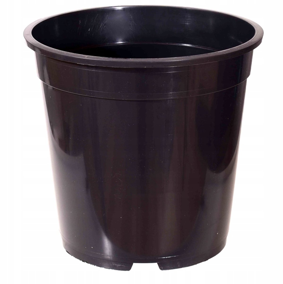 Hoge ronde pot 27cm - 9,5L - Zwart kunststof