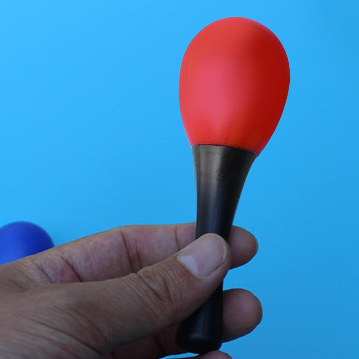 Kind Maracas - Muziek Shaker - Muziek Spel - Ergonomische Grip - 14 cm lengte - Rood