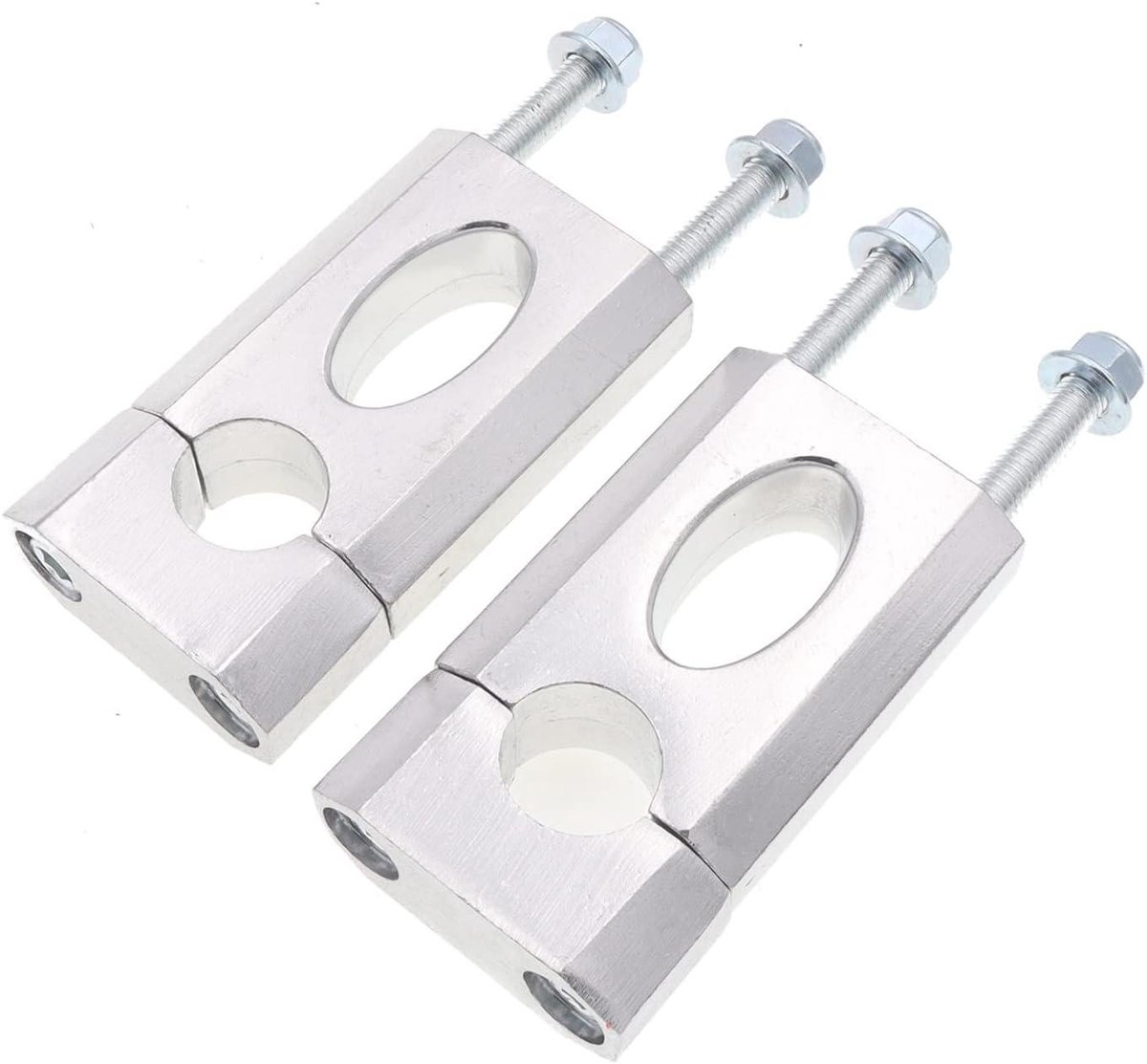 Stuurklem Set - Stuurverhoger Adapter - Comfortabel Rijden - CNC Aluminium - 7/8 Inch - Zilver