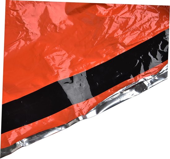 Nood Slaapzak - Bivakzak Overlevingsdeken - Buiten Activiteiten - Houdt Warmte Vast - 153x213cm - Oranje — afbeelding 3
