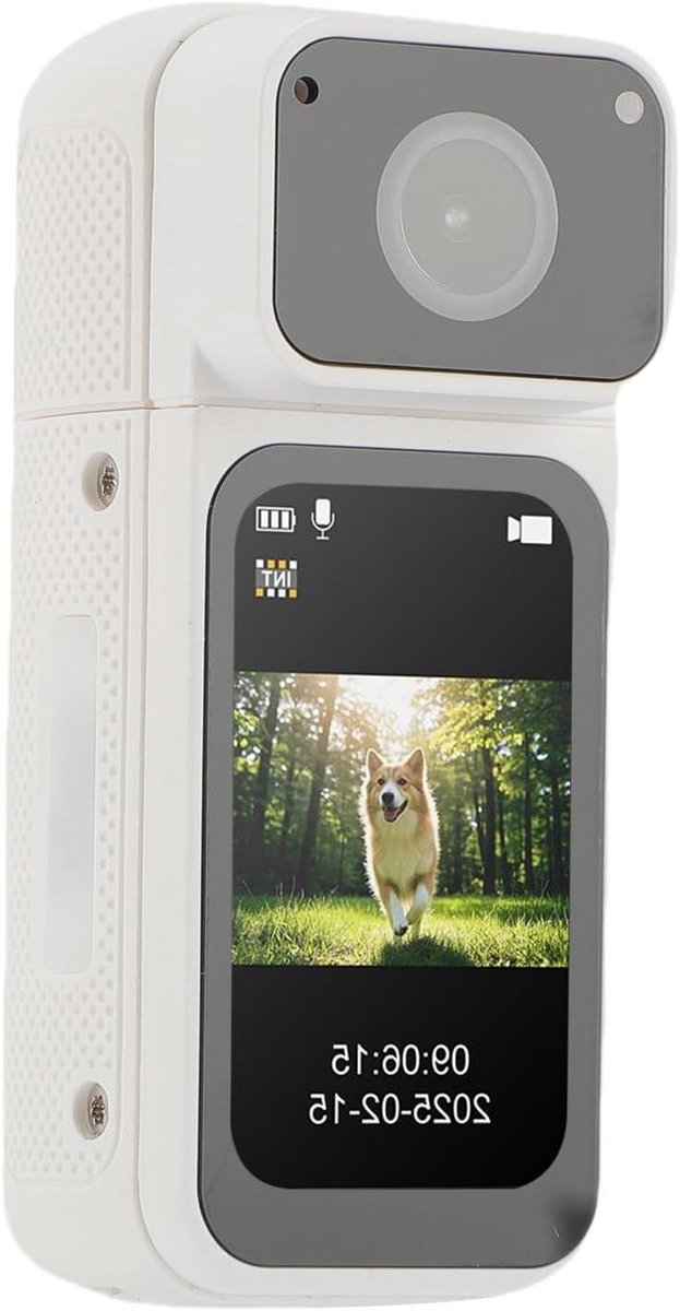 Body Camera - Draagbare Camera - Dagelijks Gebruik - 2.7K HD Resolutie - 64x28x20mm - Wit