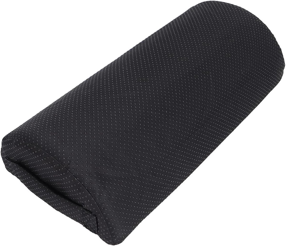 Traagschuim Voetsteun - Bureau Beensteun - Ergonomisch Zitten - Massagestructureerd Oppervlak - 40x20x10cm - Zwart