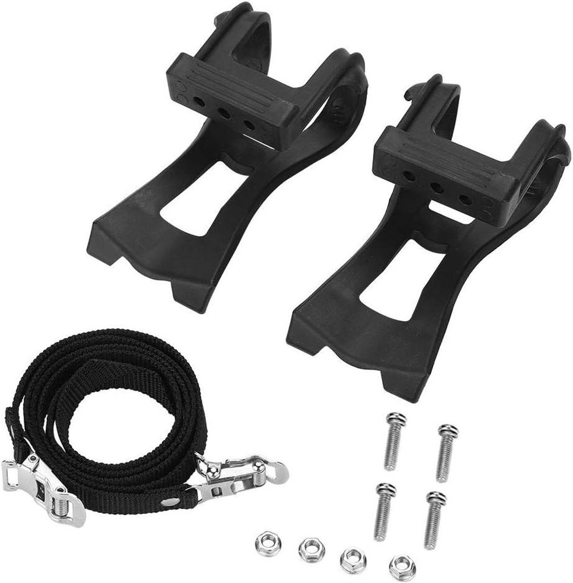 Fiets Pedaal Set - Trappers Fiets - Veilig Fietsen - Verstelbare Anti-slip Clip - 14 x 8 x 6 cm