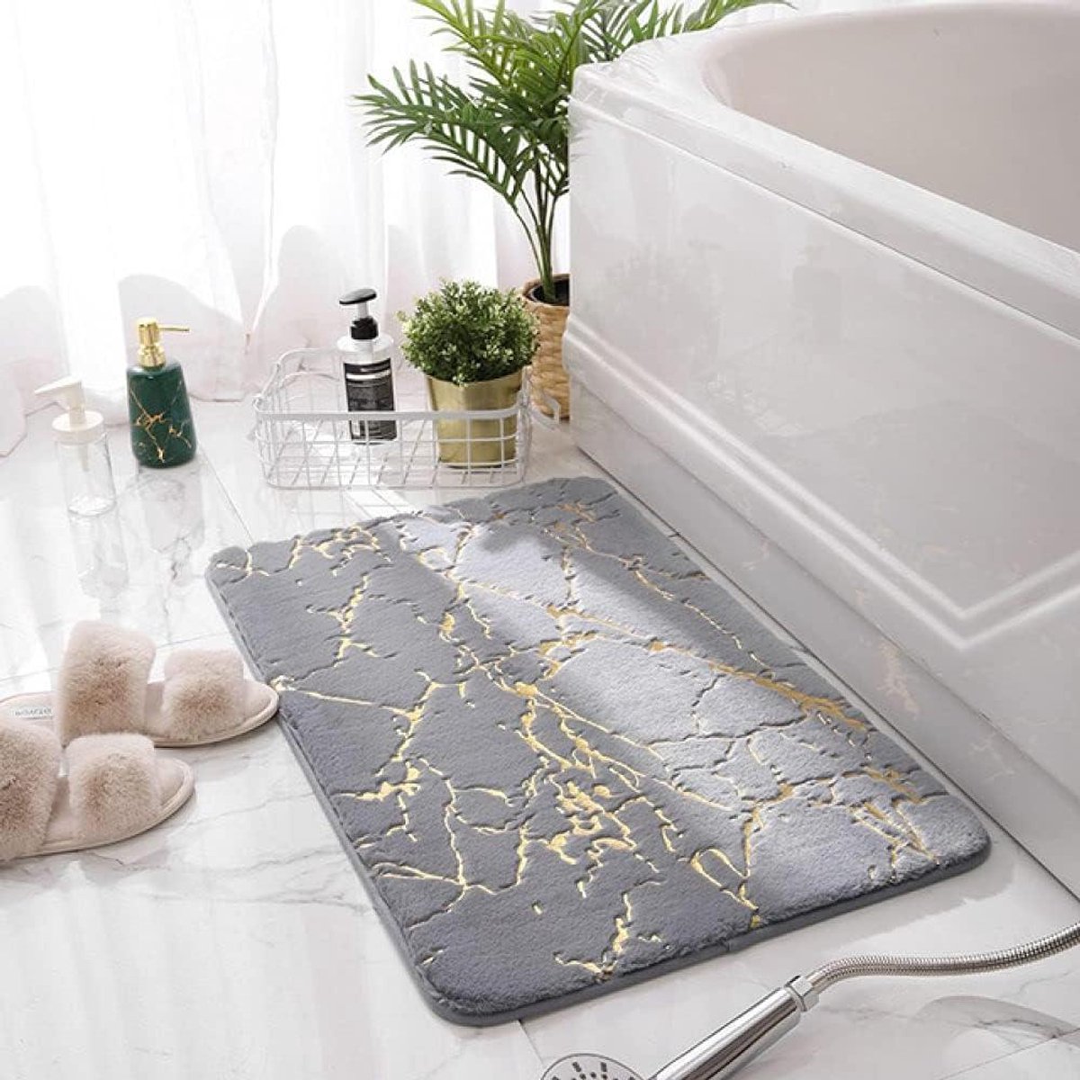 Badkamermat Vloerkleed - Zachte Vloerbedekking - Voeten Droog Houden - Super Absorberend -