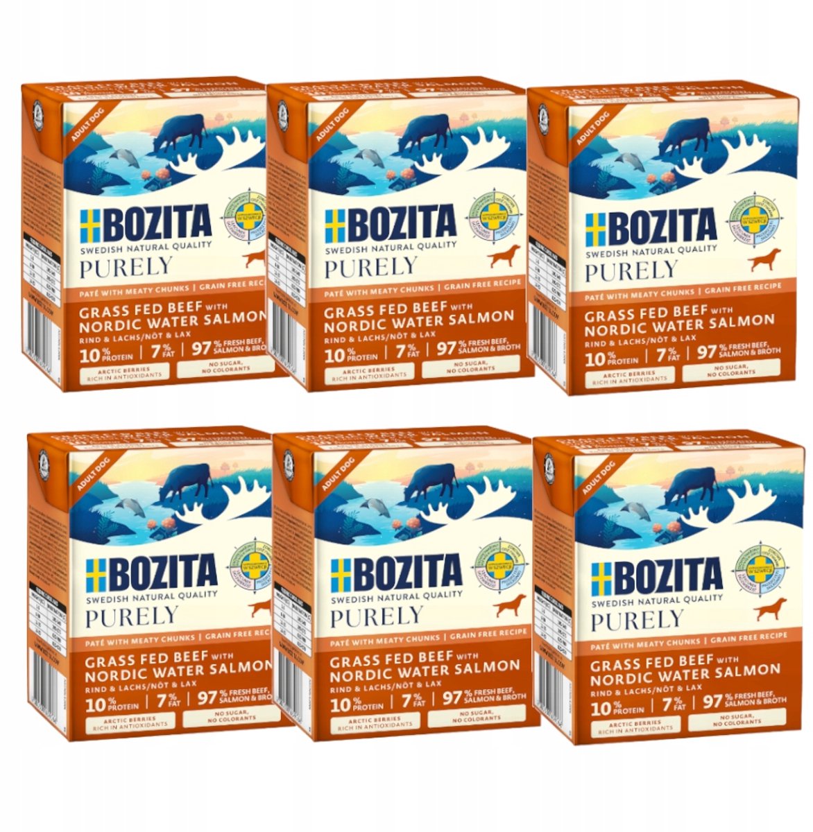Bozita Bozita Purely Serie - Duoproteïne Hondennatvoer - Rund en Zalm - Graanvrij