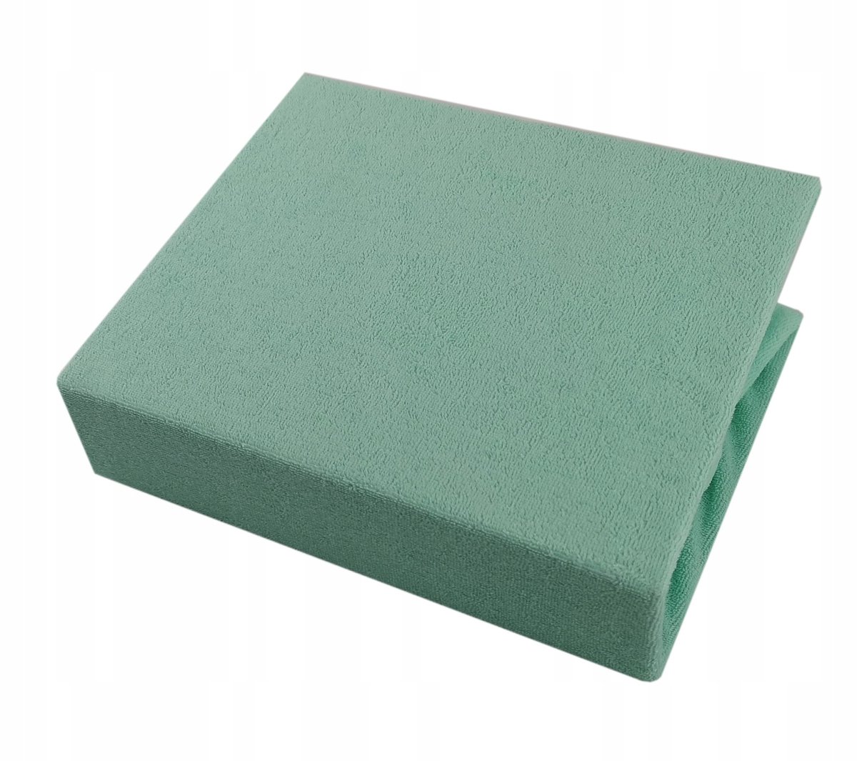 Frotee hoeslaken ledikant 120x60 cm - Mintgroen