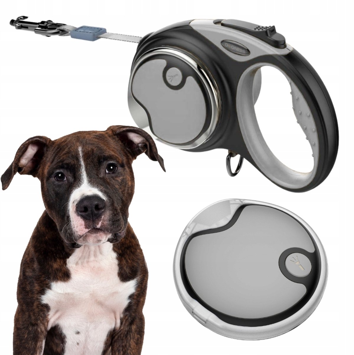 Automatische Hondensnoei 5m (L) tot 36kg met LED-lampje
