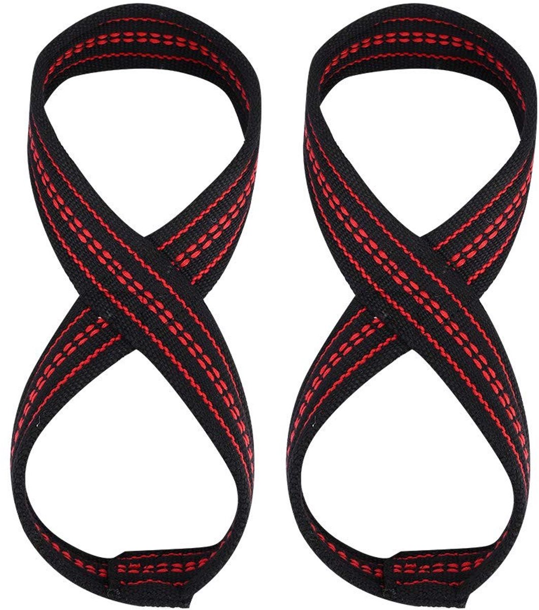 BRENZOOS- Zughilfen Gevoerd - Krachttraining - Polsband - Nylon - Maat S/M - Afmetingen 24 x 11 cm - Bescherming tegen slijtage - Gewichthefriem