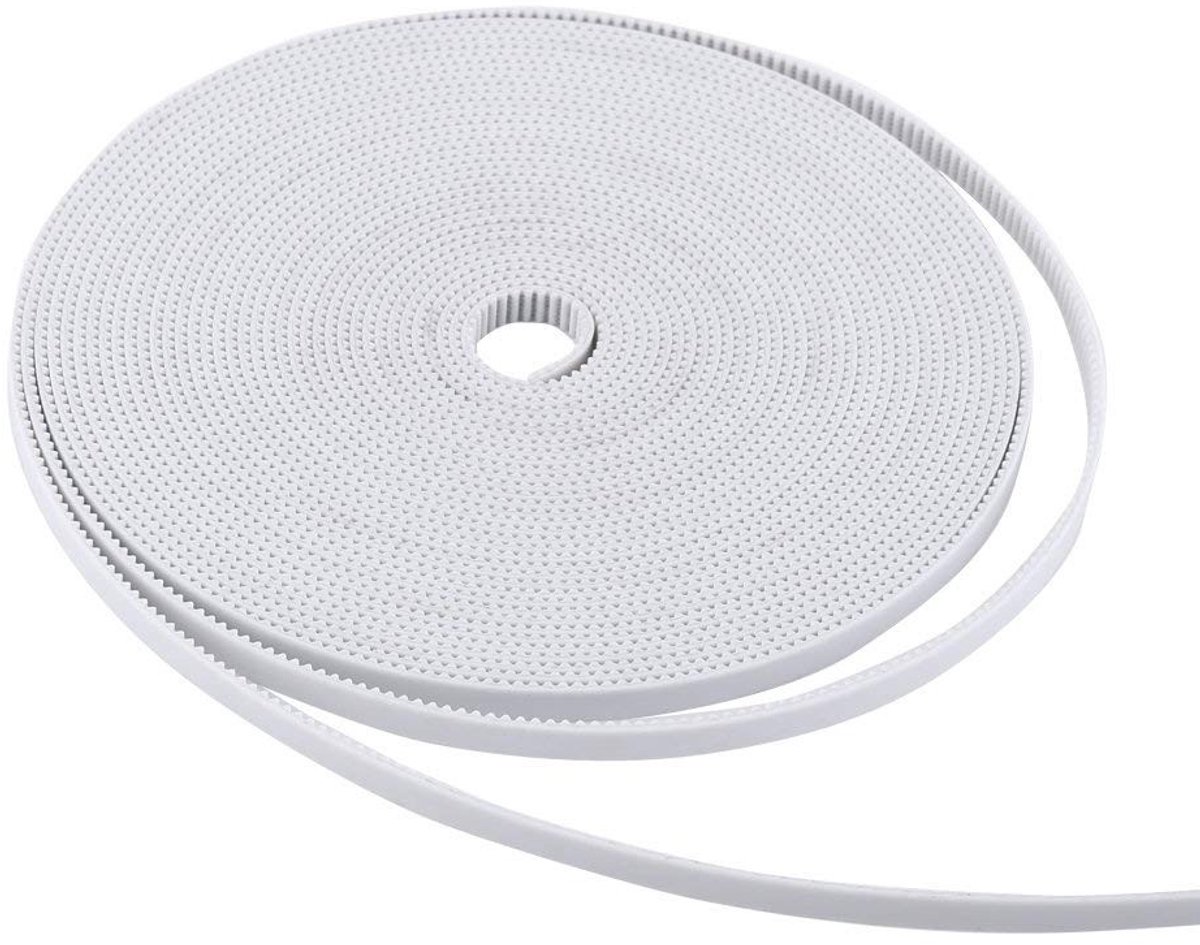 BRENZOOS- Distributieriem 10m 6mm Breedte - Antislip Aandrijfriem - Stalen Kern - Hoge Slijtvastheid - Laag Geluidsniveau - Geschikt voor 3D-printer