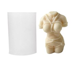 JHUBERS- Siliconen Gietvorm 3D Torso - Kaarsvorm - DIY Lichaam - Flexibel en Duurzaam - Hoogwaardige Siliconen - Kunsthandwerk