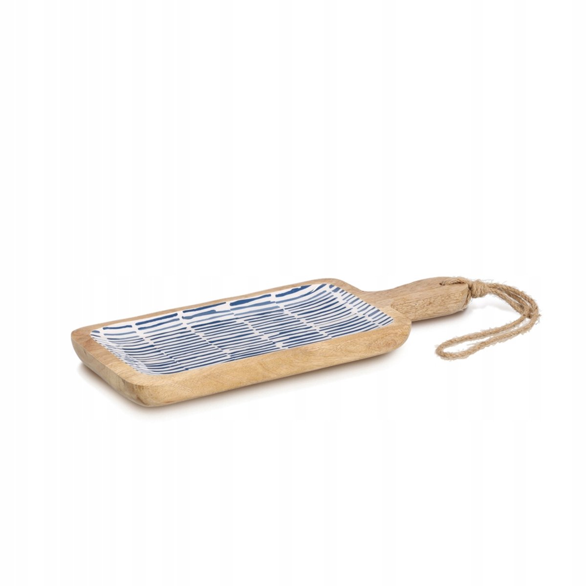 Serveerplank Mango Hout Blauw 38x15.2x2.5cm FSC