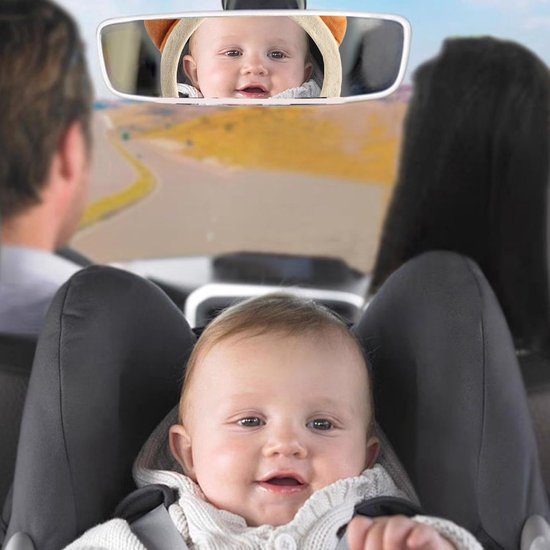 Autostoel Speelgoed - Reisaccessoire Baby - Kind Vermaken - Zacht Pluche Ontwerp - 18x25x6cm - Bruin — afbeelding 3