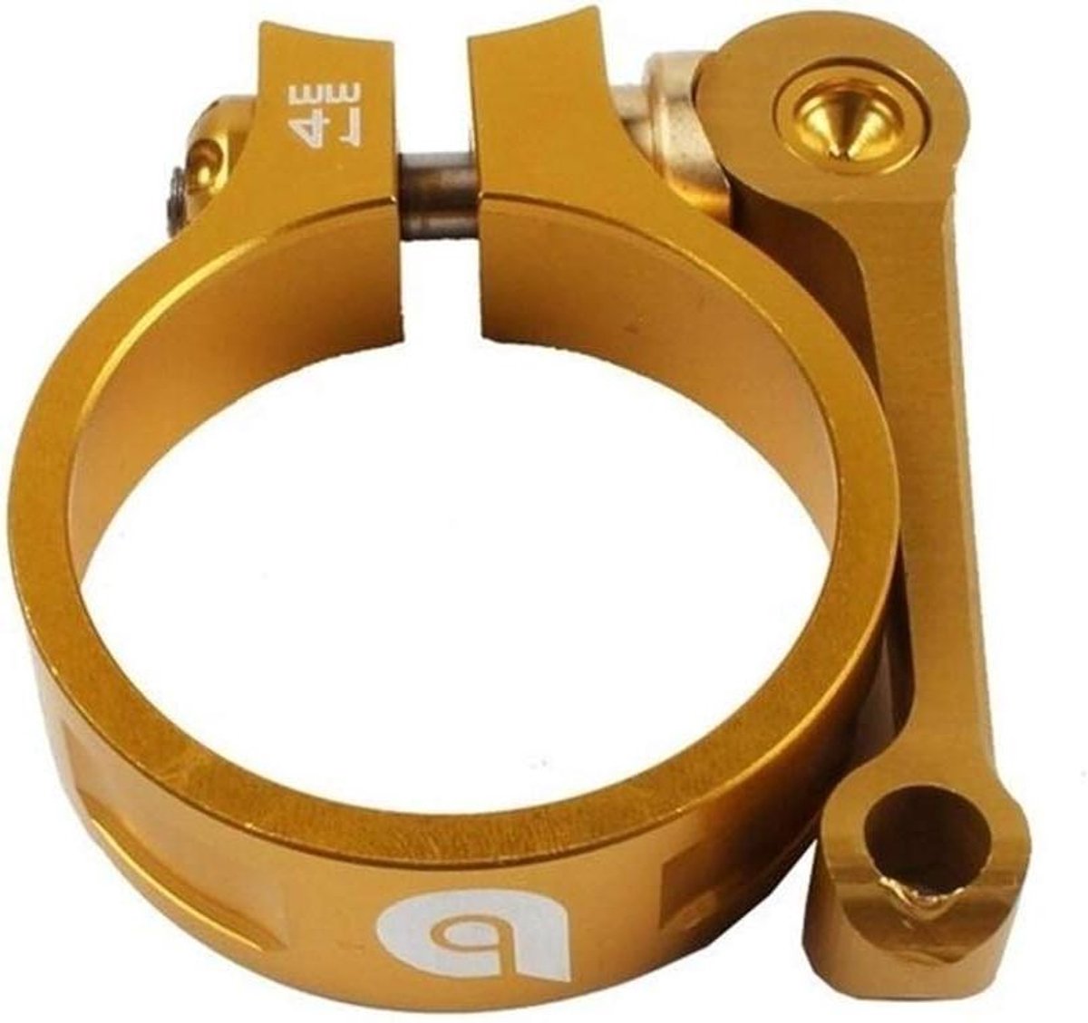 Zadelpenklem - Fietszadelklem - Fietszadel Monteren - Quick Release - 41 mm - Goud