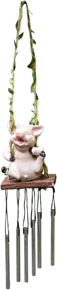 Windspel Dier - Hangende Bel - Tuin Decoratie - Schattig Schommelontwerp - 16.7 cm Lengte - Fl24129