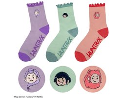 Cinereplicas KPop Demon Hunters Socks Set of 3 HUNTR/X Footwear