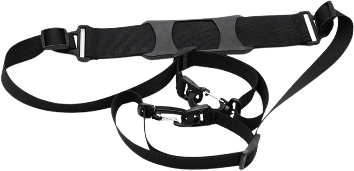 Draagband Steppen - Schouderband Kinderen - Scooter Vervoeren - Antislip Verstelbaar - 1.6 Meter - Zwart