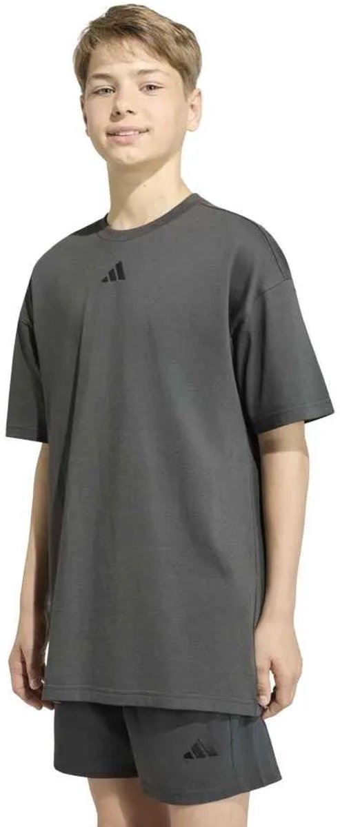 Adidas Essentials T-shirt Met Korte Mouwen 15-16 Years Kinderen Zwart