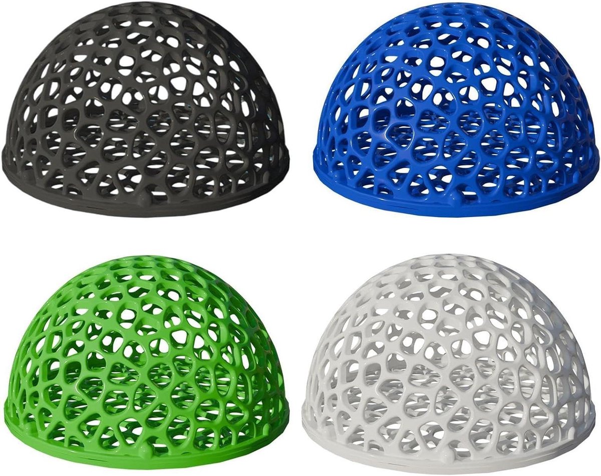 Garnalen Verstopplaatsen - Aquarium Grotten - Schuilplaats Bieden - Poreus Materiaal - 4 Stuks - Meerdere Kleuren