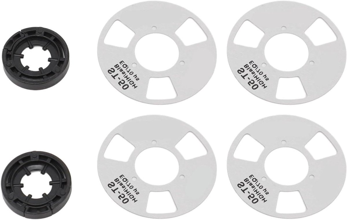 DIY Cassette Tape - Muziek Opname - Vintage Geluid - Metalen Wielen - 40mm Diameter - Zilver