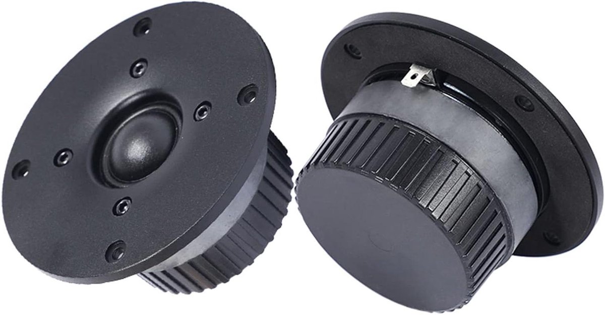 Audio Speaker Unit - Hifi Dome Speaker - Muziek Luisteren - Anti Magnetisch Ontwerp - 4 Inch - Zwart
