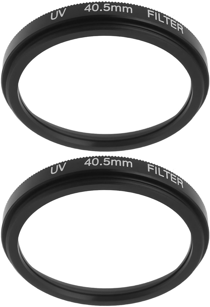 Dailygoods- Lensfilter 40,5mm UV - 2x Filter - Bescherming voor Camcorders/Drones - Glas/Metaal - Schone Lens - Lichtgewicht 7g - Camera Filter