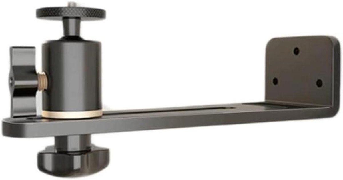 Projector Beugel - Wandmontage Houder - Thuisbioscoop Inrichten - 360 Graden Draaibaar - Universeel 1/4" - Zwart