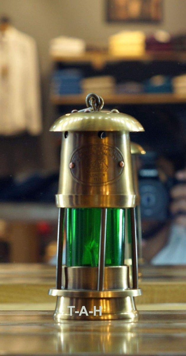 Antieke Olie Lamp - Scheepslantaarn Decoratie - Sfeer Verlichting - Decoratief Verzamelstuk - 6 Inch - Antiek Messing Groen — afbeelding 2