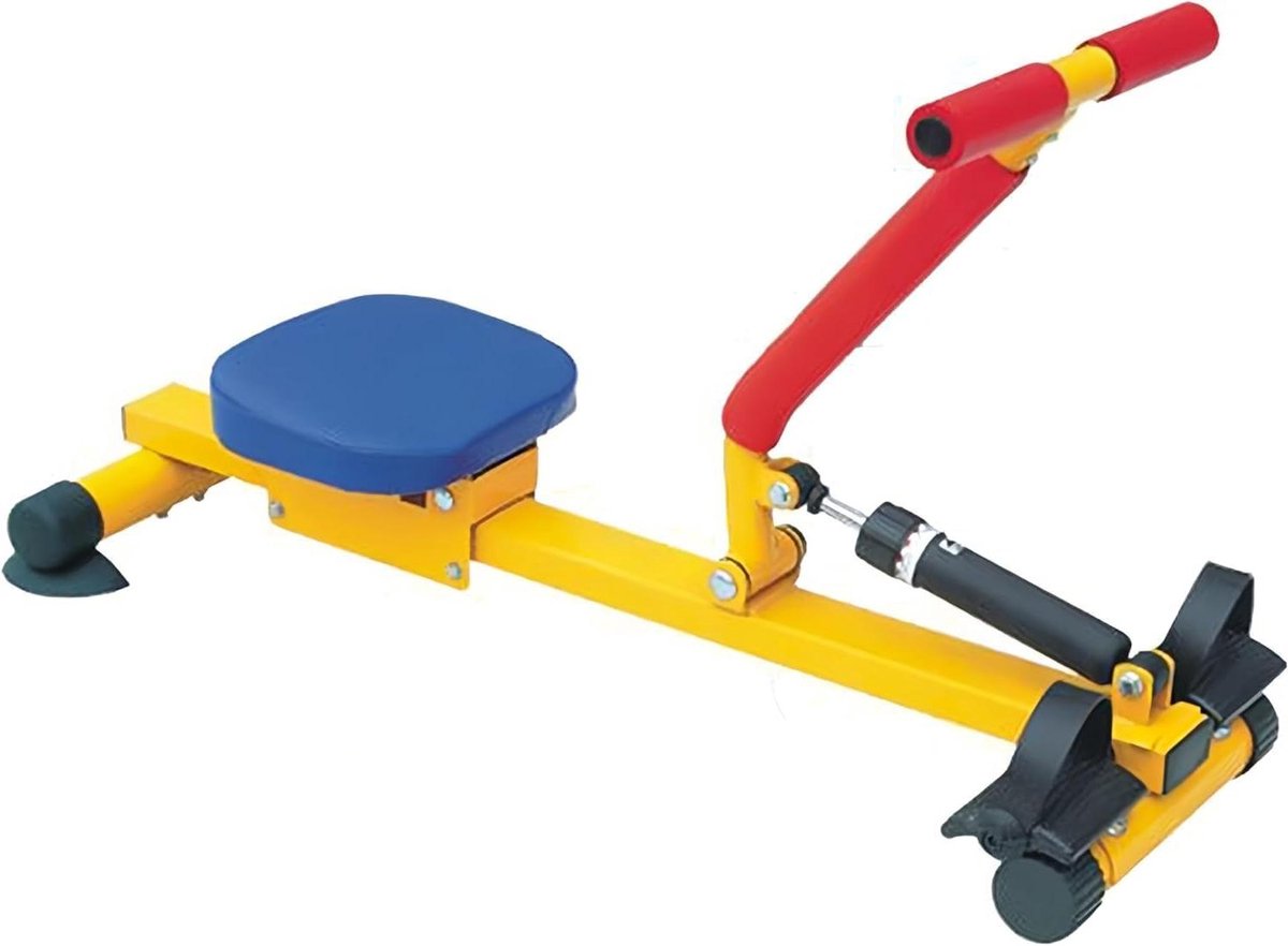 Kinder Roeitrainer - Binnen Fitness - Actief Blijven - Hydraulisch Systeem - 97 x 32 x 23 CM - Zwart