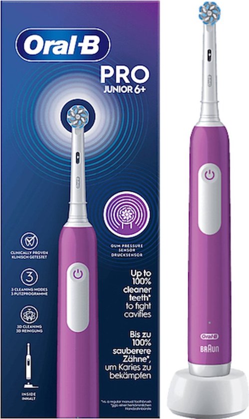 Oral-B PRO Junior 6+ Elektrische Tandenborstel Paars