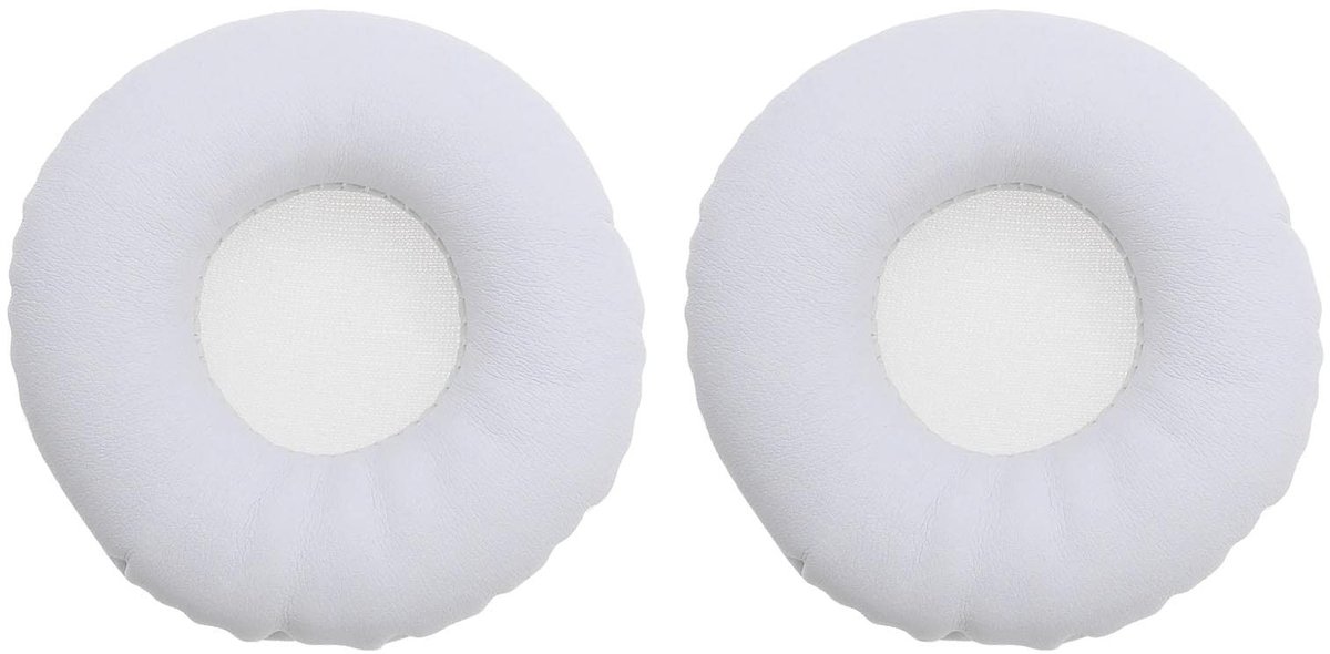 SOUQONE - Oorkussens Vervanging - Eiwit Leder - Wit - Comfortabel - Geluidsisolatie - Geschikt voor Sony MDR-V150 V250 V300 ZX100 ZX110