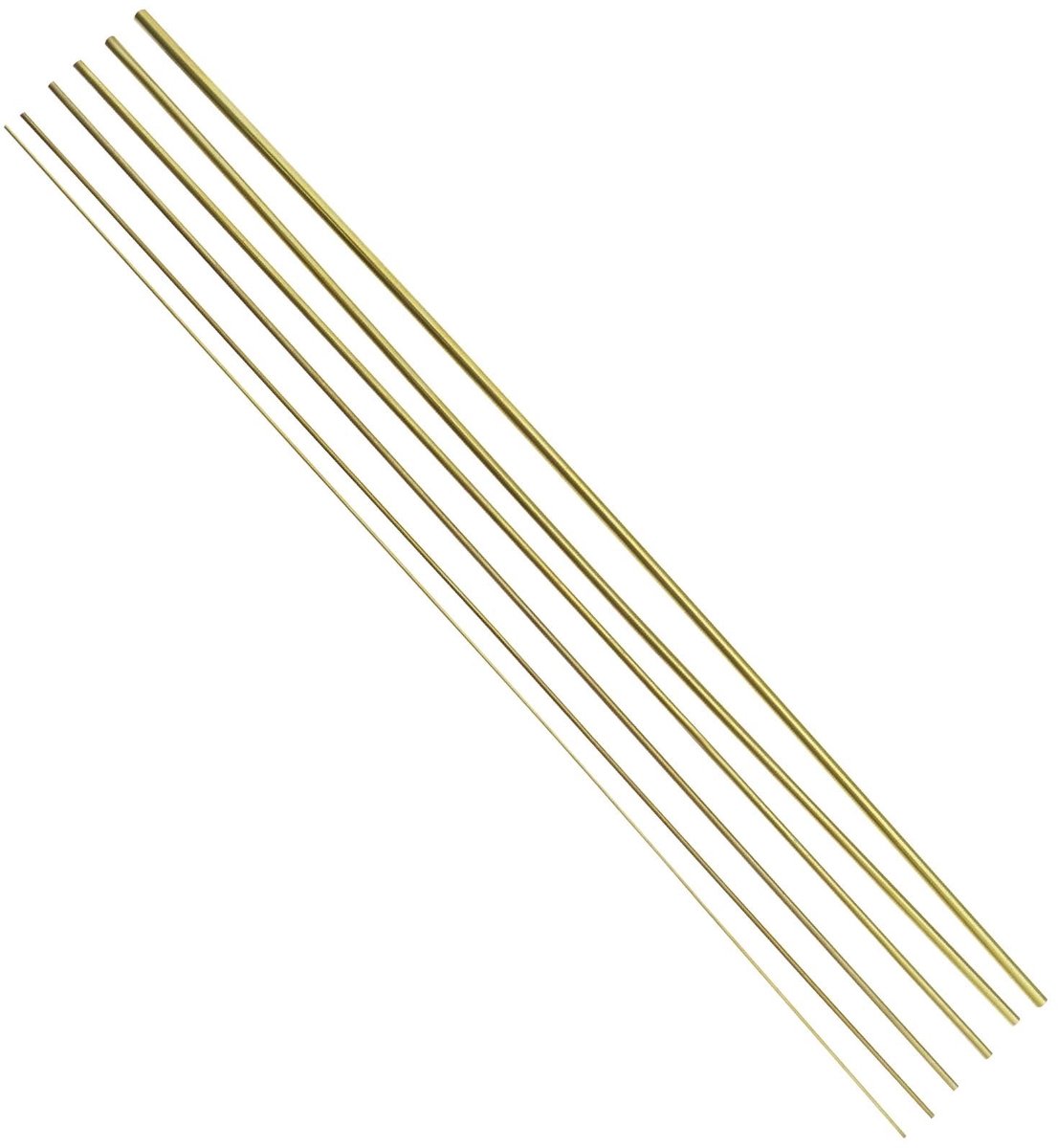 SMOAKEZ- Messing Buis 6 Stuks - Buitendiameter 1/1,5/2/2,5/3/3,5 mm - Wanddikte 0,2 mm - Lengte 300 mm - Duurzaam Materiaal - Messing Buizen