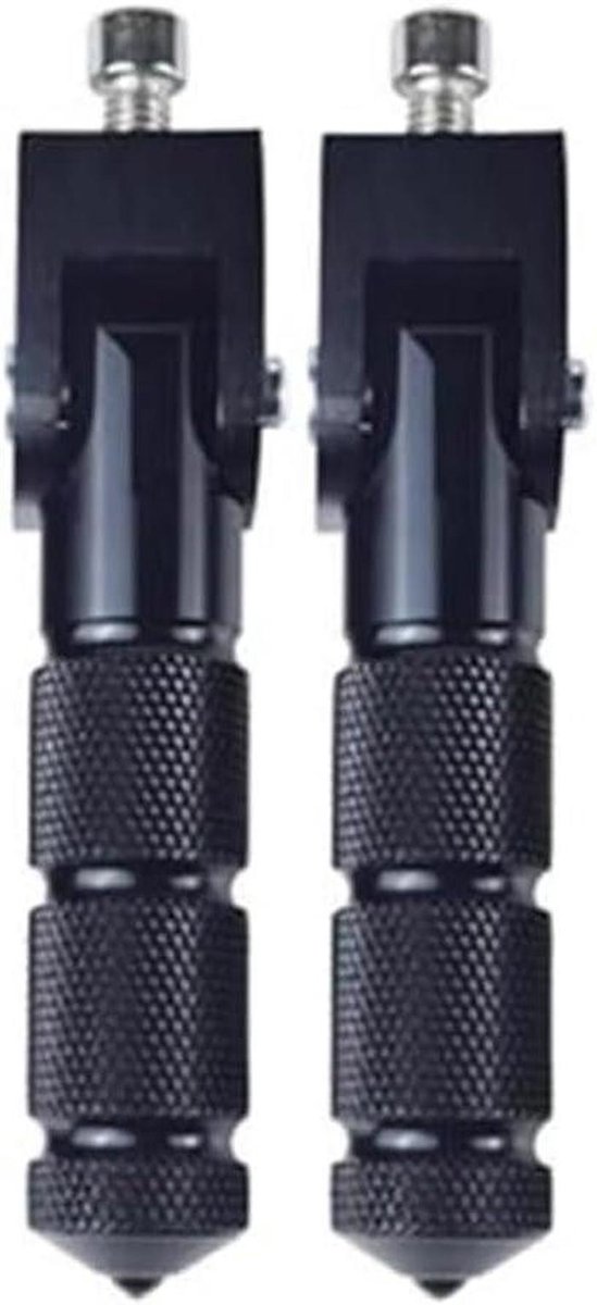 Motor Voetsteunen - Pedaal Set - Rijcomfort Verbeteren - Antislip Schokabsorberend - 125 cm - Zwart
