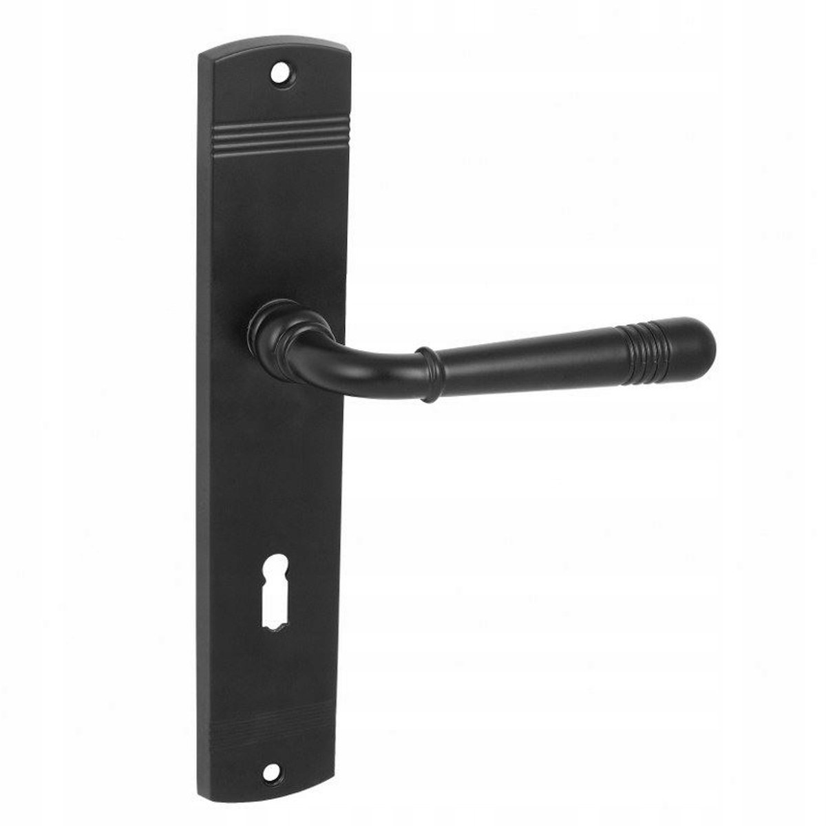 Deurbeslag DOMINO LOFT Zwart voor Standaard Sleutel, 72mm PC