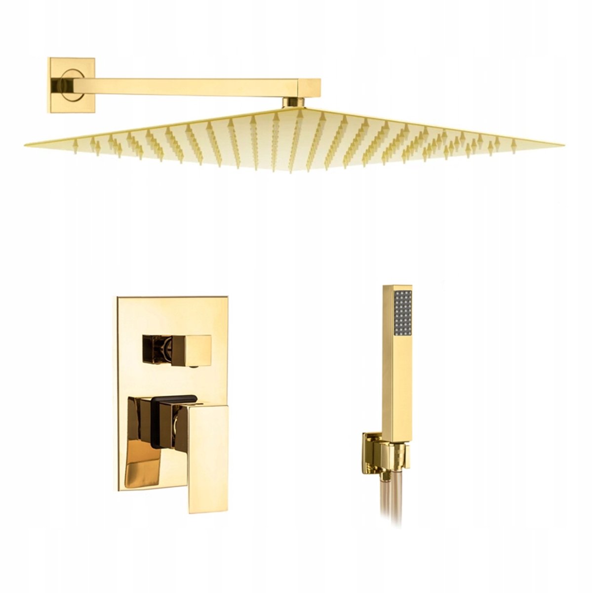 Veldman Quadro Gold Inbouw Doucheset - Luxe Goud
