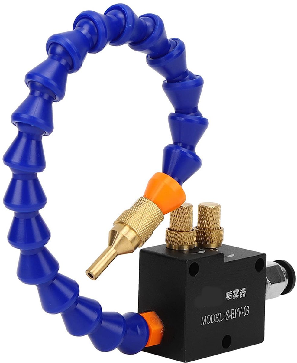 ZEYNOMAX- Koelverstuiver Aluminiumlegering - Koelmiddelspuit - Nevel Koelmiddel - Smering Spuitsysteem - Kunststof - Lengte Olieslang 110cm