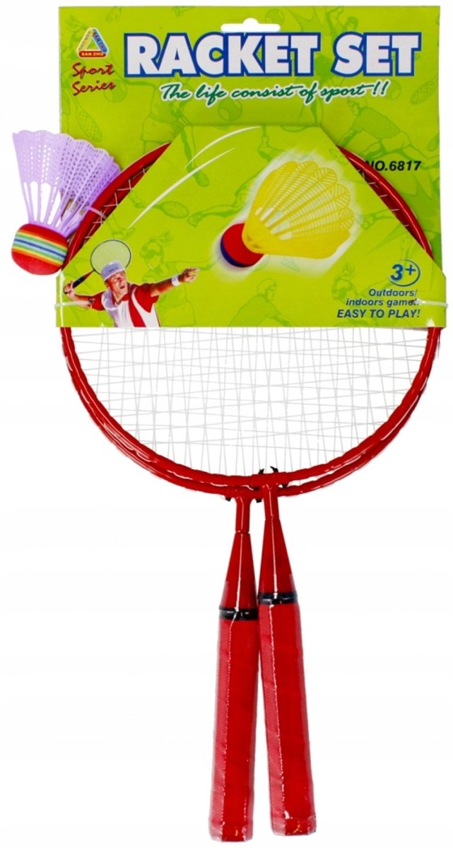 Mega Creative Badmintonset - 2 rackets en 1 shuttle