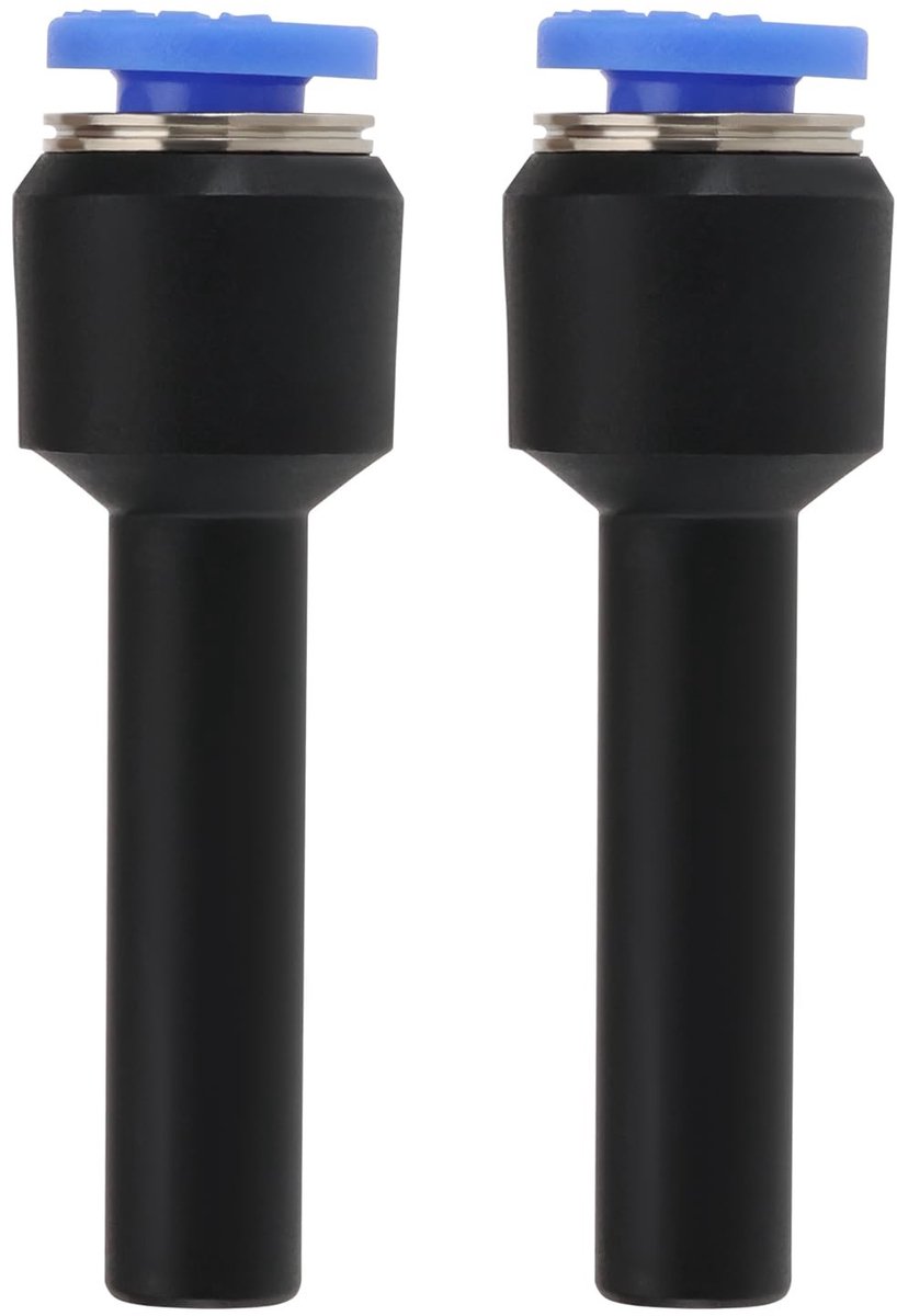 JHUBERS- Reducer 6mm - 4mm - 2 Stuks - Kunststof - Pneumatische Fitting - Push-to-Connect - Betrouwbare Prestaties