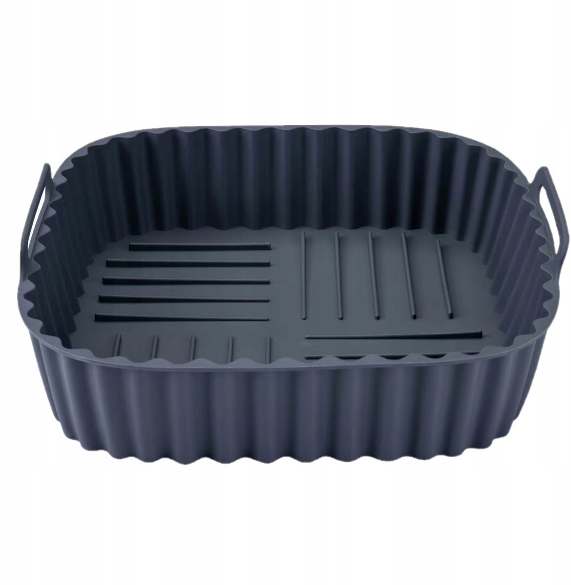 Siliconen Airfryer Inzetstuk Vierkant 19x19 cm Grijs